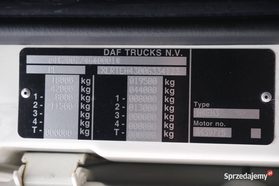 DAF XF480 2020 1290200 ccm 483 Warszawa