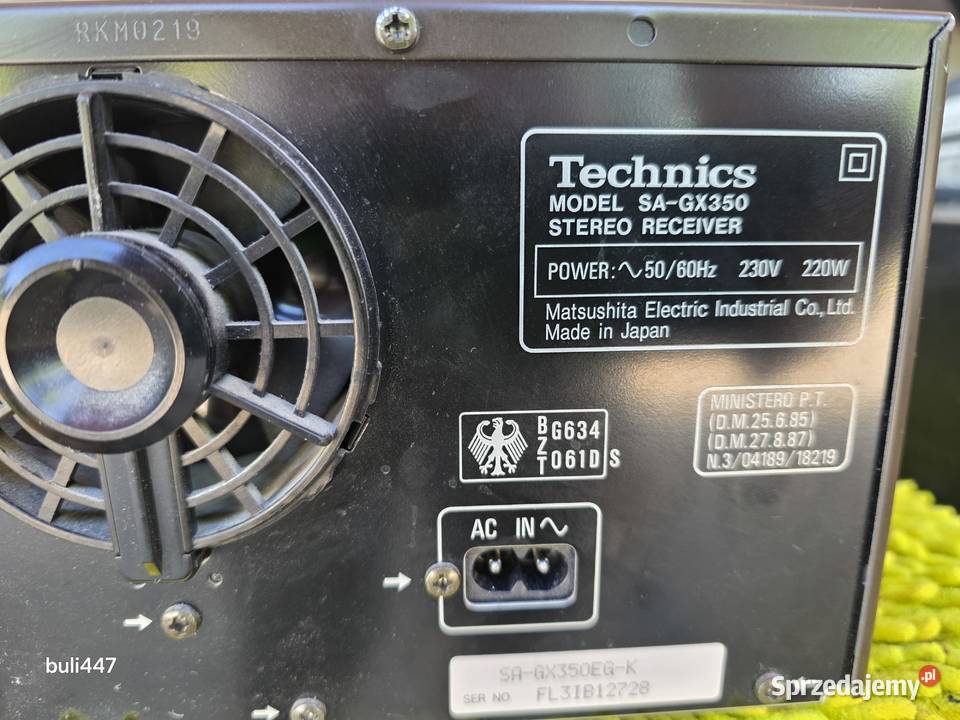 amplituner technics sagx350 Chełm Śląski
