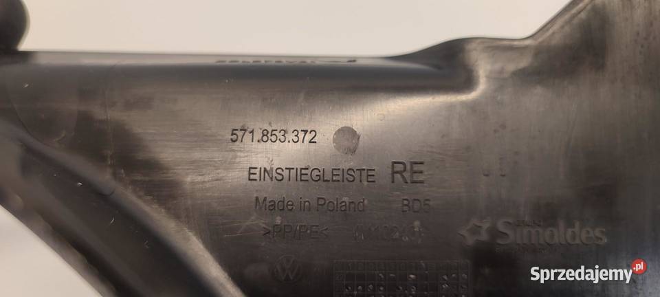VW TAYRON LISTWA PROGU PRAWA 571853372 sprzedam