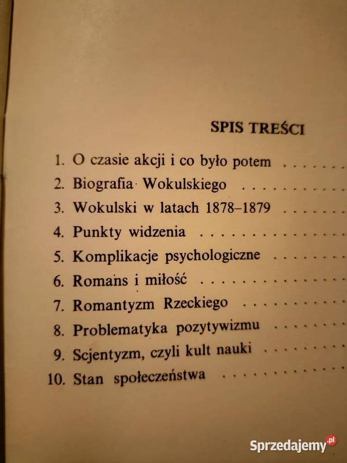 Lalka Prusa analiza Bachórza unikat księgarnia Warszawa sprzedam