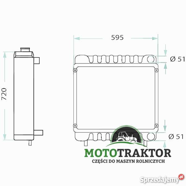 Chłodnica wody Massey Ferguson 3120 3115 3095 nieuszkodzony kujawsko-pomorskie Łążynek