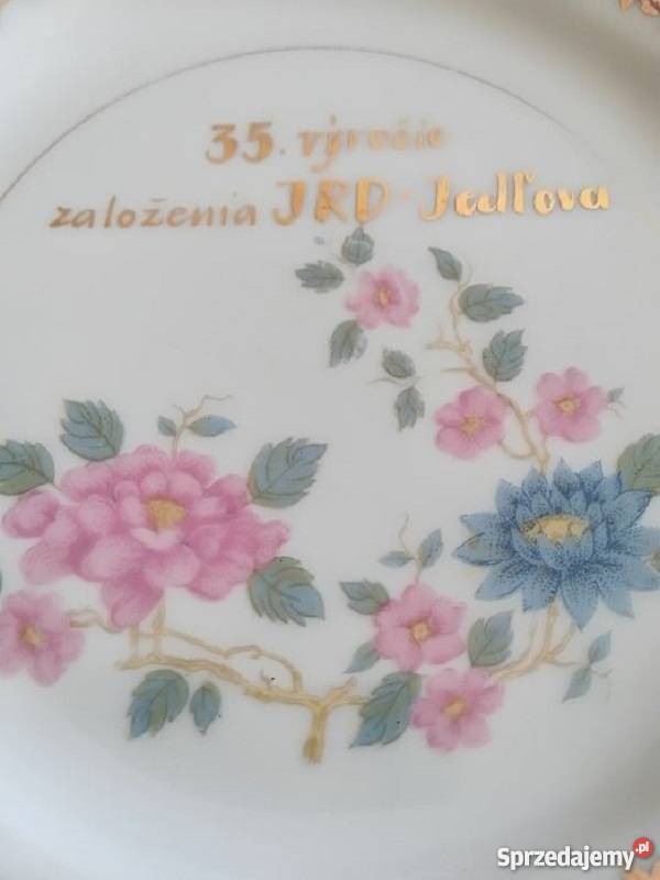 2 talerze pamiątkowe z lat 80tych JRD Jedłova i Ceramika i szkło