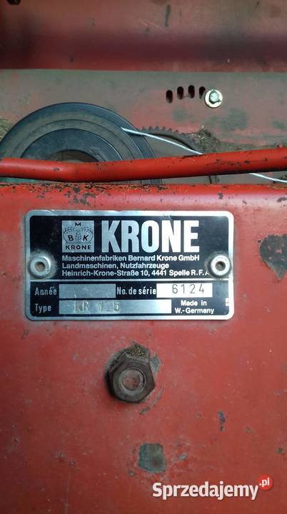 Sprzedam prasę krone 125 Rozpętek