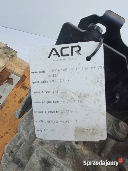 AUTOMATYCZNA SKRZYNIA BIEGÓW Toyota Yaris III 15