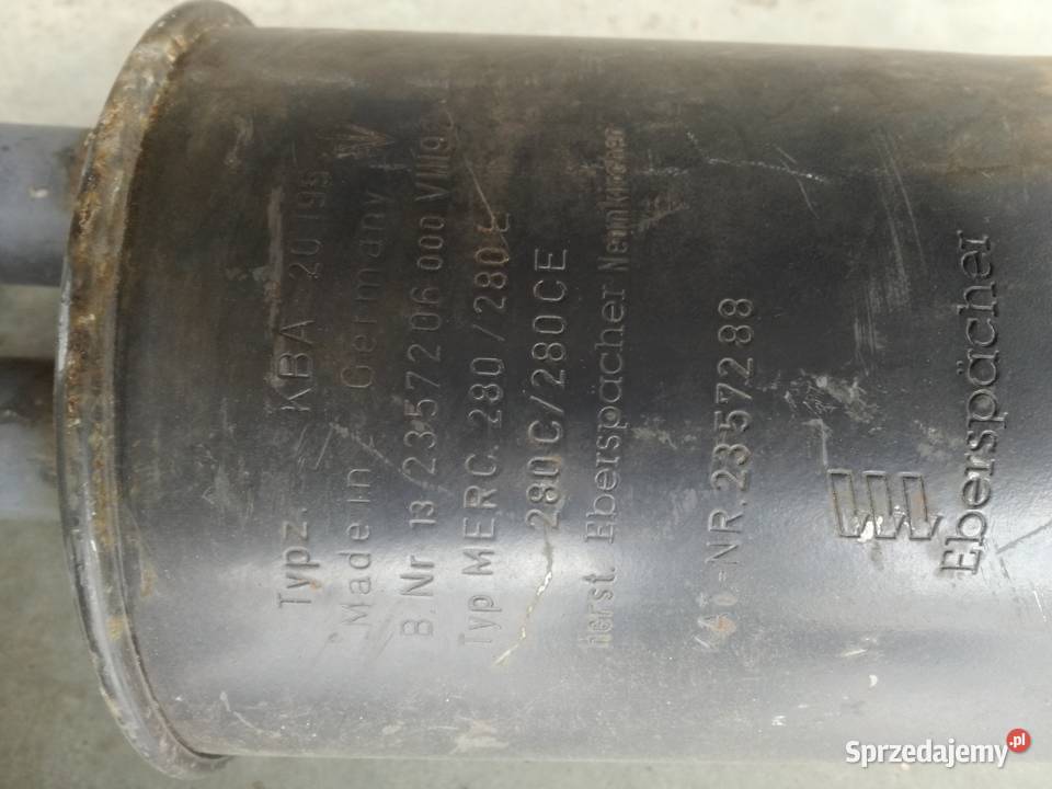 TŁUMIK KOŃCOWY MERCEDES W123 280 COUPE śląskie Cieszyn