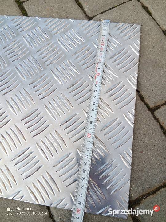 Blacha aluminiowa ryflowana 30x300 2mm Stargard