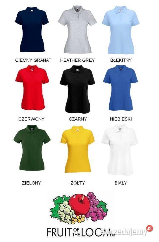 Stock koszulek Fruit of the Loom mix nowe unisex Konin