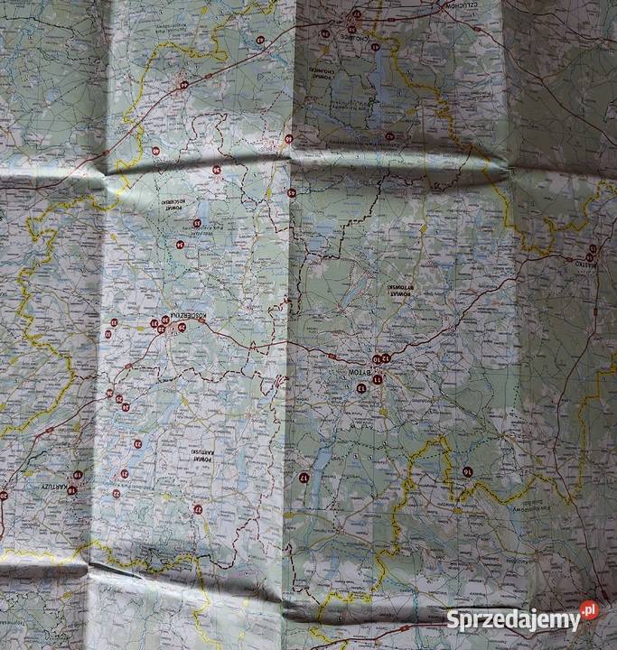 Kaszubski pierścień mapa turystyczna 1250 000 małopolskie
