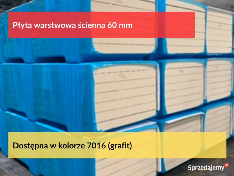 Płyta warstwowa ścianka 60mm tania płyta wielkopolskie Puszczykowo sprzedam