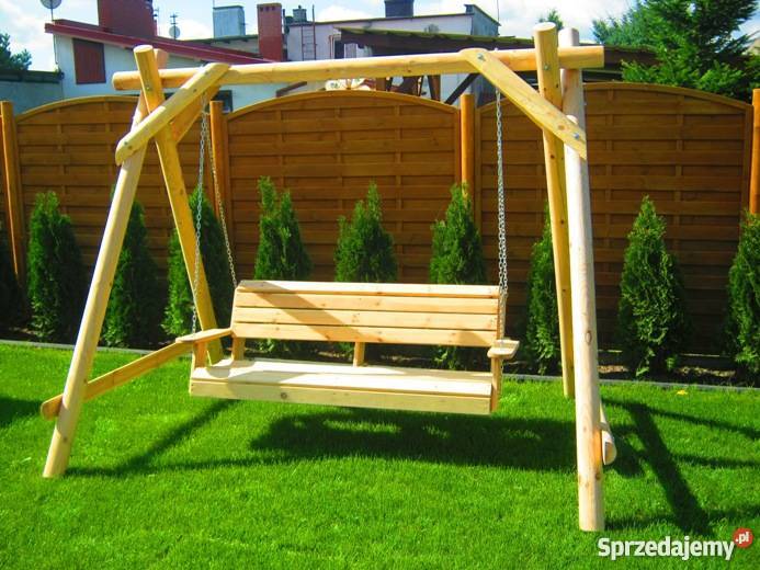 Meble ogrodowe barowe drewniane huśtawkiTran 100 Meble ogrodowe Chojnice