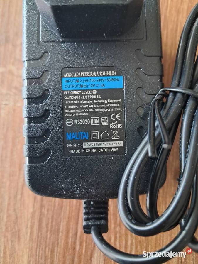 7 nowych zasilaczy AC 220V DC 12V 3A Sandomierz