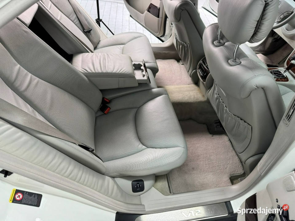 Mercedes S 600 Mercedes S 600 LONG Biały W12 365 lubuskie Sulechów