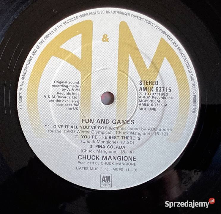 Chuck Mangione Fun And Games Szczecin