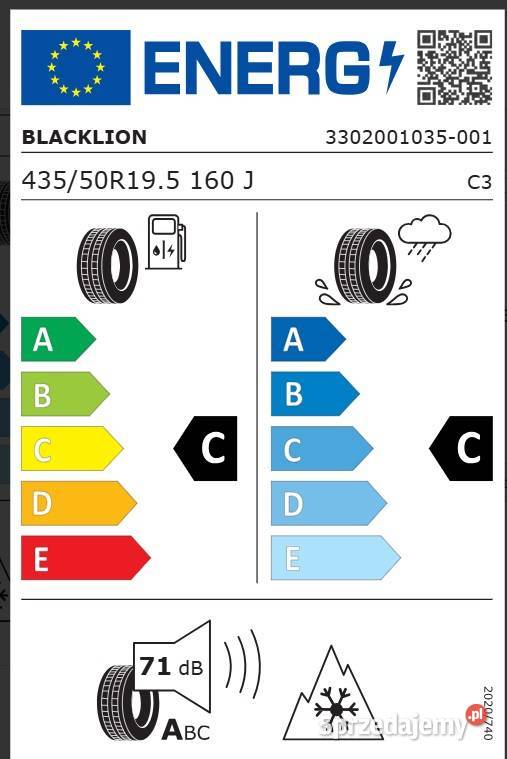 Opona naczepowa 43550 R195 BlackLion BT188 Nowa Motoryzacja Zarębki sprzedam