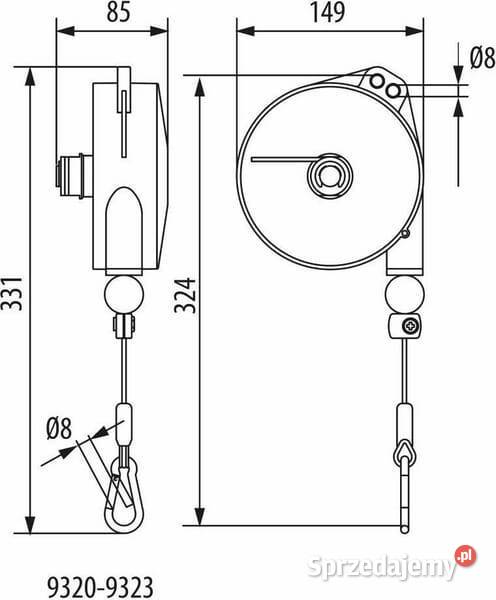 Balanser średni Rema 2 m 2 4 VB9321 Kamionna
