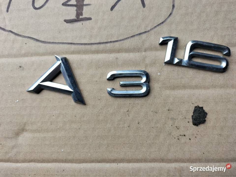 AUDI A3 16 ZNACZEK EMBLEMAT NAPIS Kamień-Kolonia
