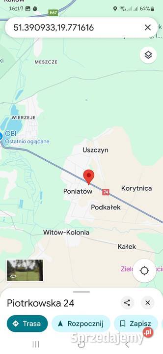 Działka inwestycyjna Budowlana Piotrków łódzkie