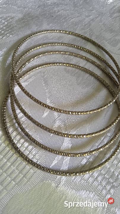 CZTERY POSREBRZANE FREZOWANE BRANSOLETKI KOŁA sprzedam