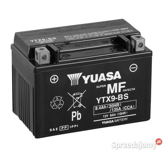 NOWY Akumulator motocyklowy YUASA YTX9BS AGM