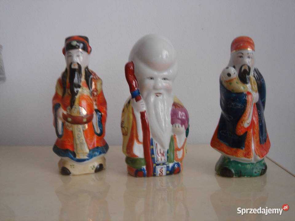 Figurki ceramiczne zestaw 3 Łódź