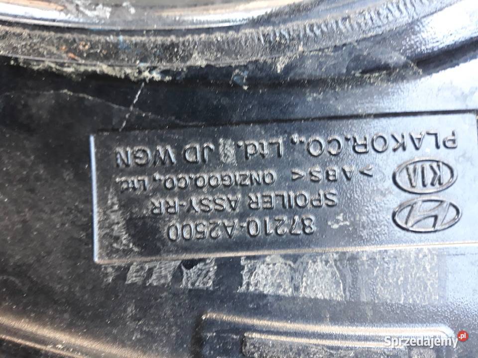 KIA CEED II KOMBI SPOILER LOTKA KLAPY BAGAŻNIKA osobowe wielkopolskie