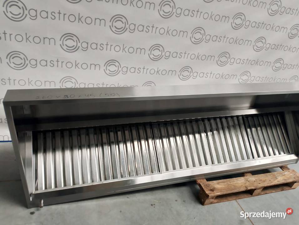 OKAP PRZYŚCIENNY TRAPEZOWY Z ŁAPACZAMI 260x90 Wrocław