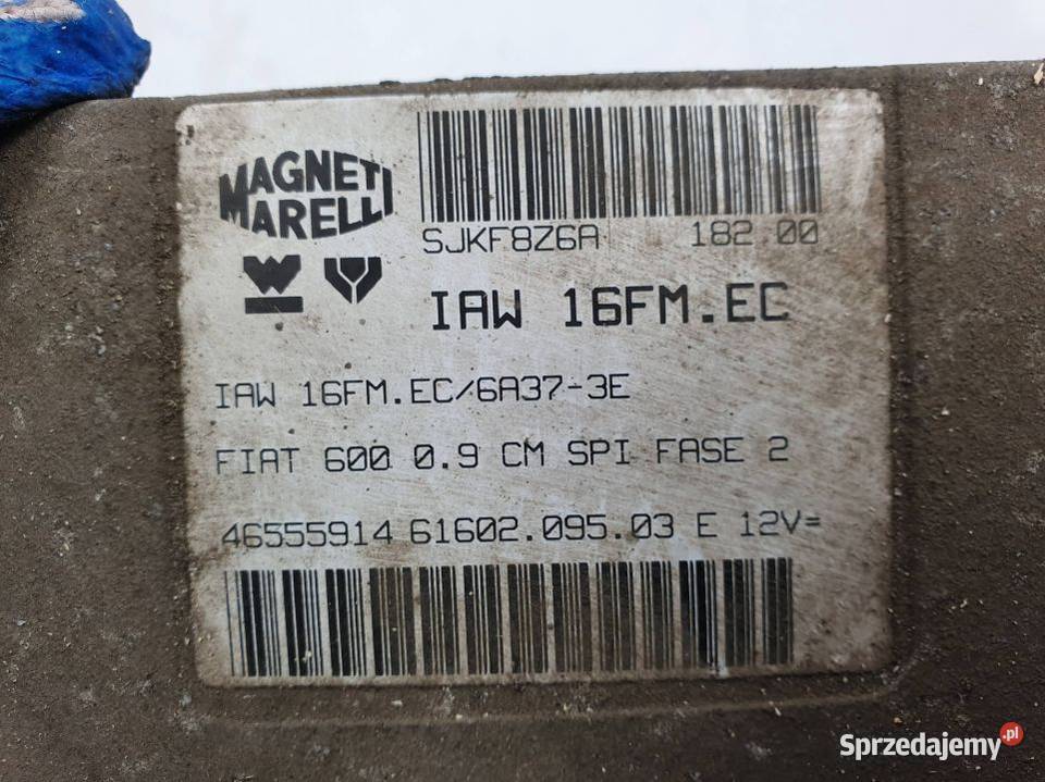 KOMPUTER SILNIKA ECU FIAT SEICENTO 46555914 kujawsko-pomorskie Lipno sprzedam