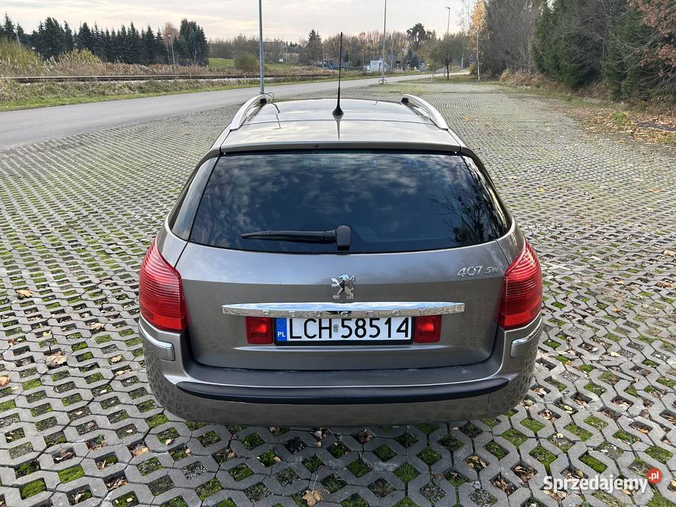 Peugeot 407 20 HDI 136 dwa komplety kół stan 180 manualna Krasnystaw