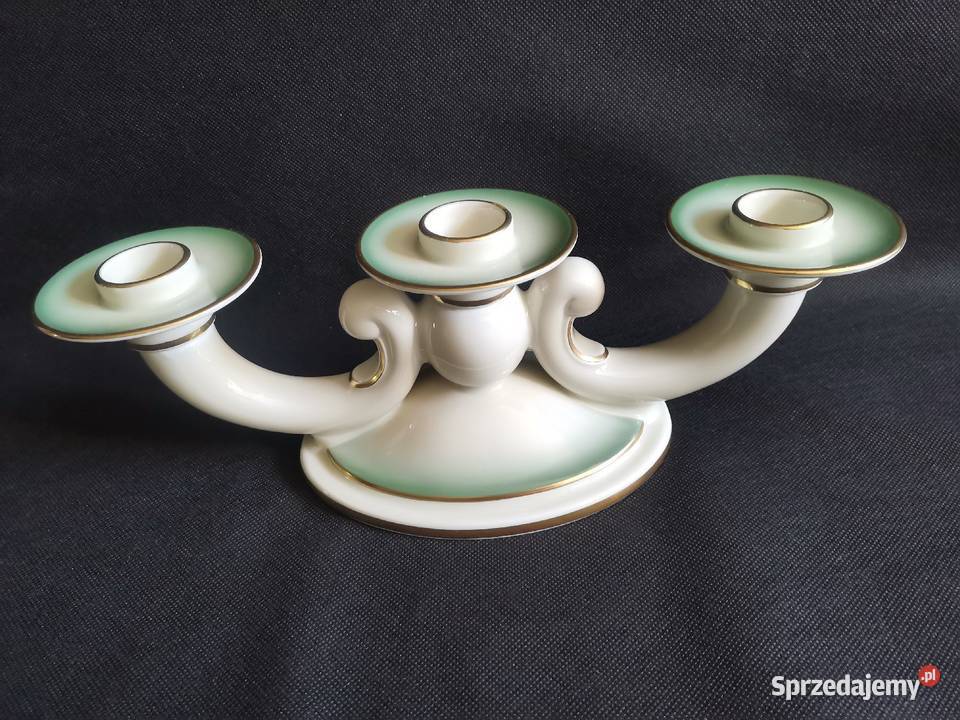 Stary duży świecznik porcelana Rosenthal Art Katowice sprzedam