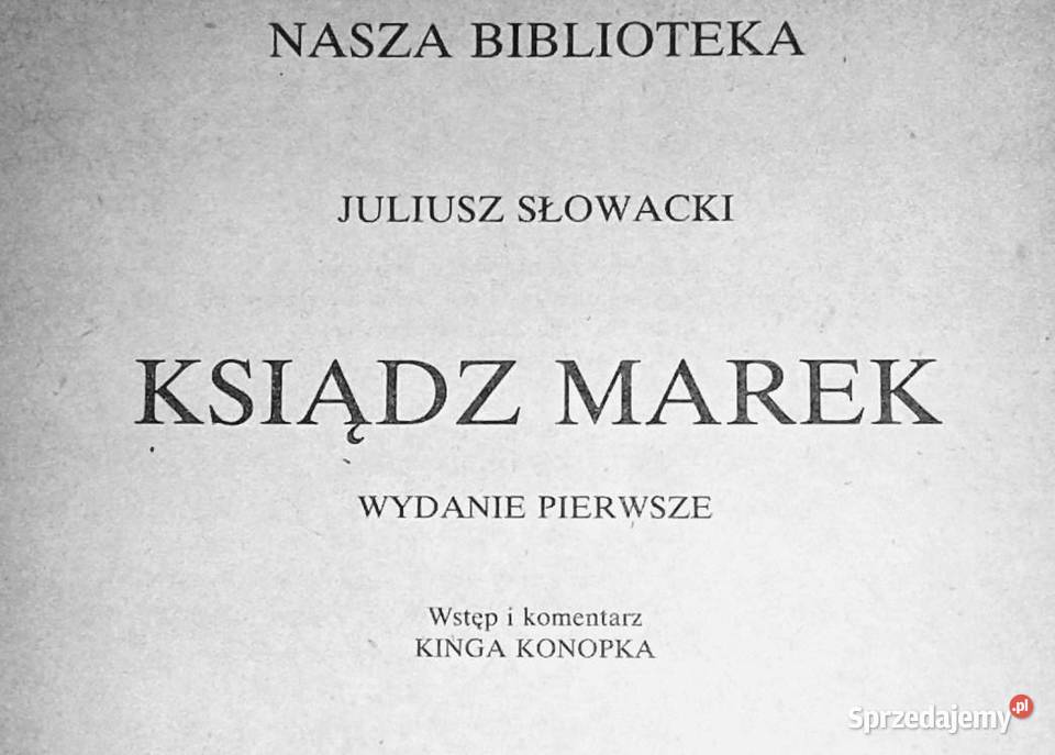 Ksiądz Marek Juliusz Słowacki Pozostałe Chełm sprzedam