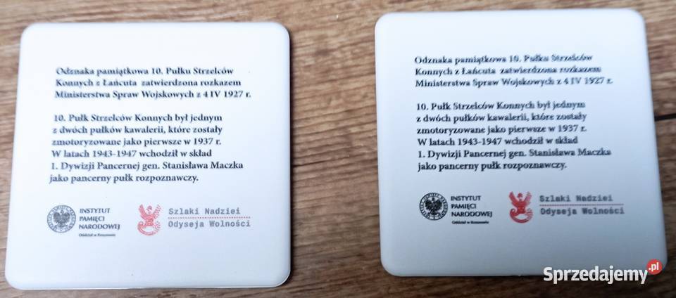 Odznaka pamiątkowa 10 Pułku Strzelców Konnych z Zbylitowska Góra sprzedam