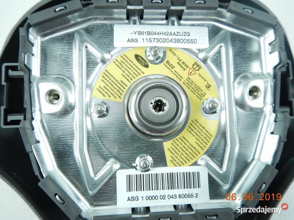 PODUSZKA AIR BAG KIEROWCY FORD FIESTA 9502 osobowe Poduszki powietrzne