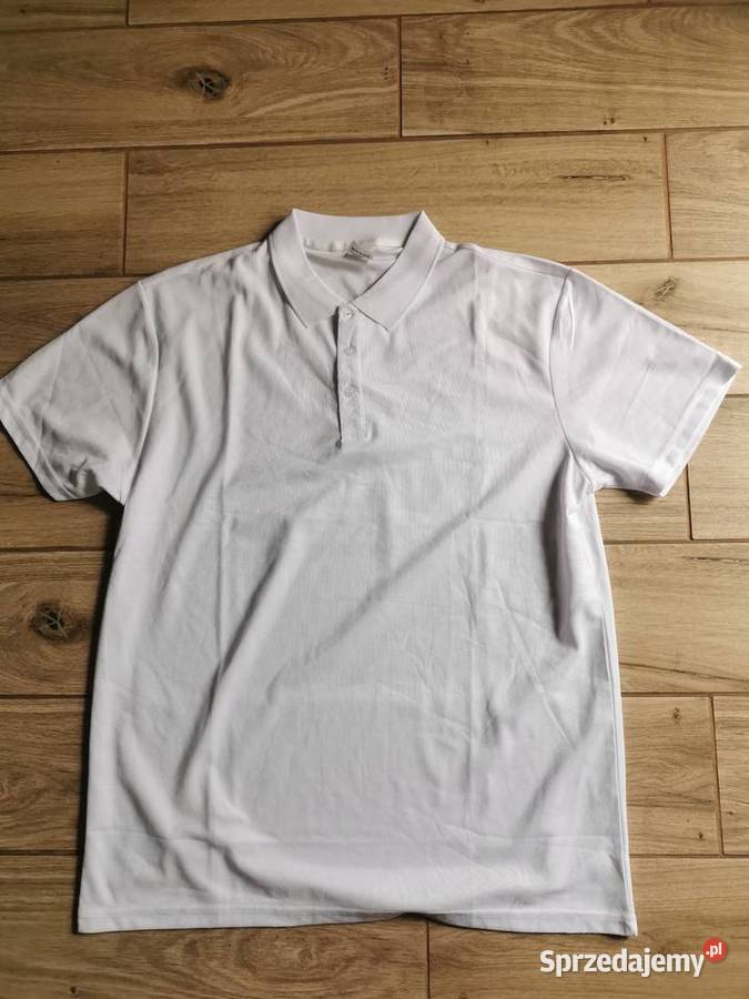 Koszulka Polo przewiewna regular fit L Biała Rozmiar L Ruda Śląska