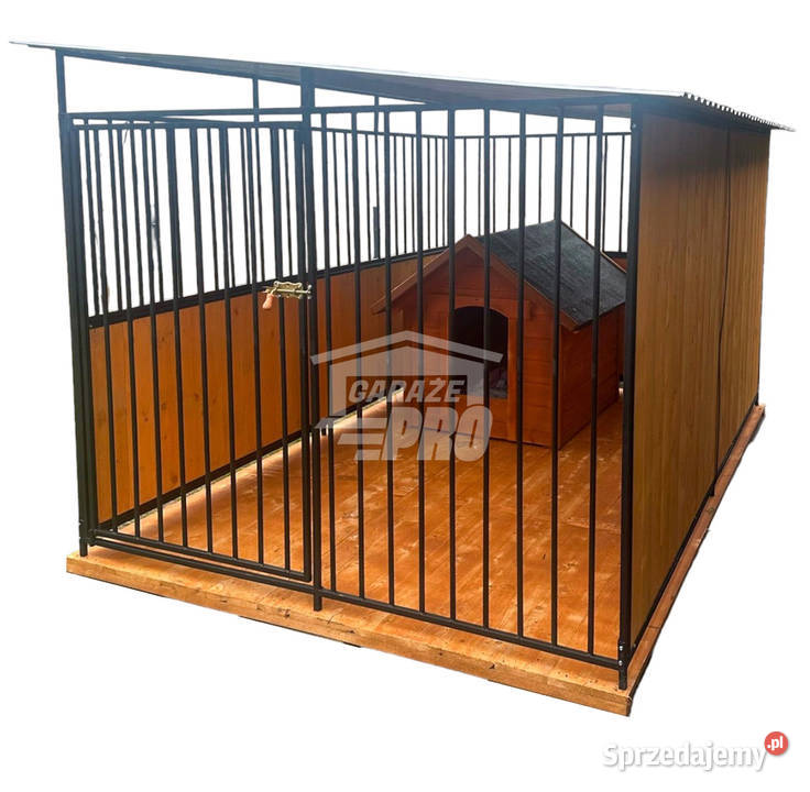 Kojec psów 2x3m Drewniana podłoga ściana Kwidzyn