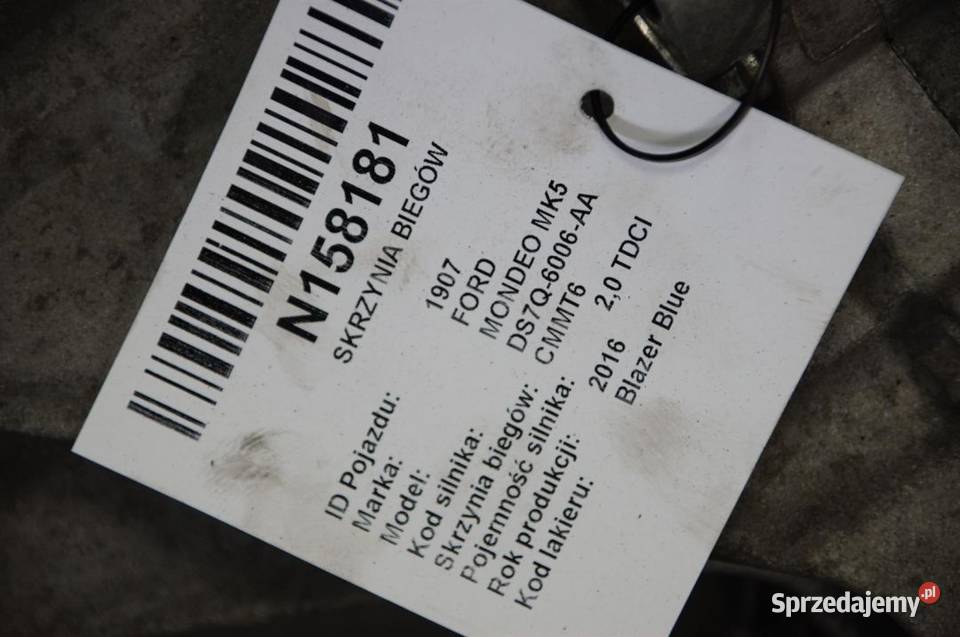 SKRZYNIA BIEGÓW FORD MONDEO MK5 CMMT6 Lipno