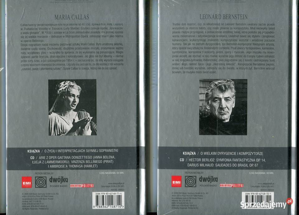Wirtuozi Muzyki Poważnej Maria Callas Leonard 1 płyta Szczecin