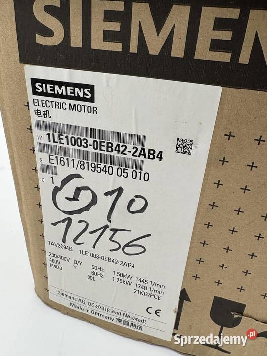 Siemens 1LE10030EB422AB4 15kW 55A Motor Warszawa