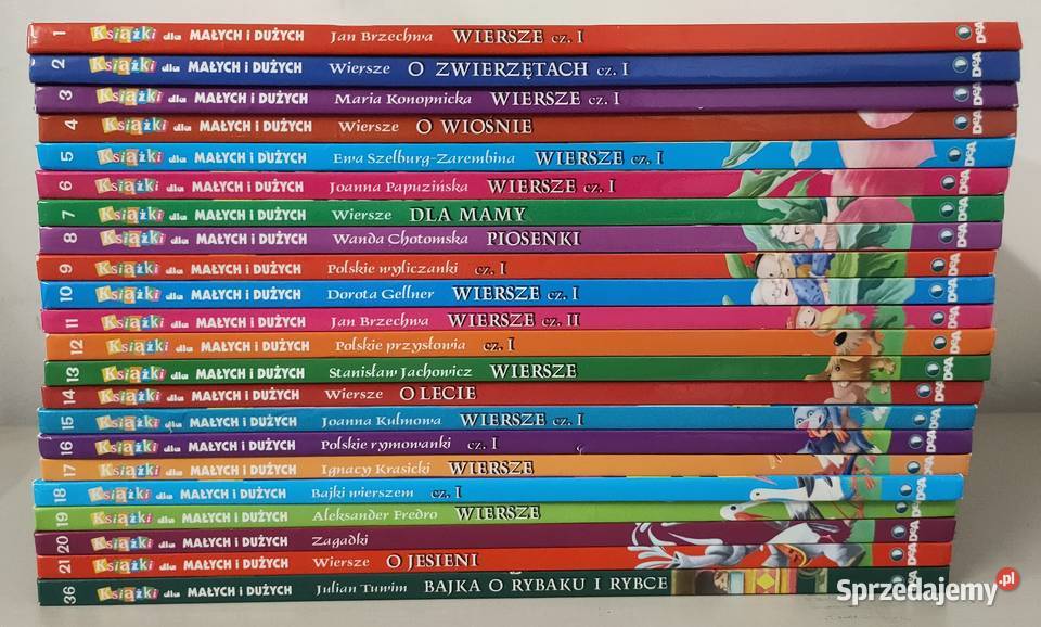 Książki małych i dużych zestaw 22 tomy 121 36 Sosnowiec