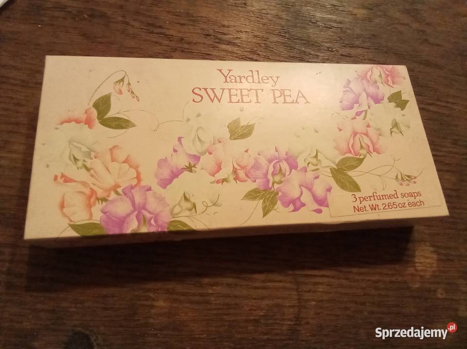 Yardley SWEET PEA 3 perfumed soaps puste pudełko Warszawa