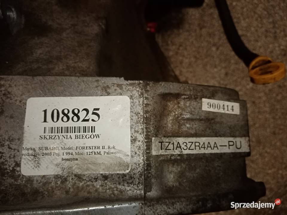 Skrzynia automatyczna Subaru Forester 20 125 SG