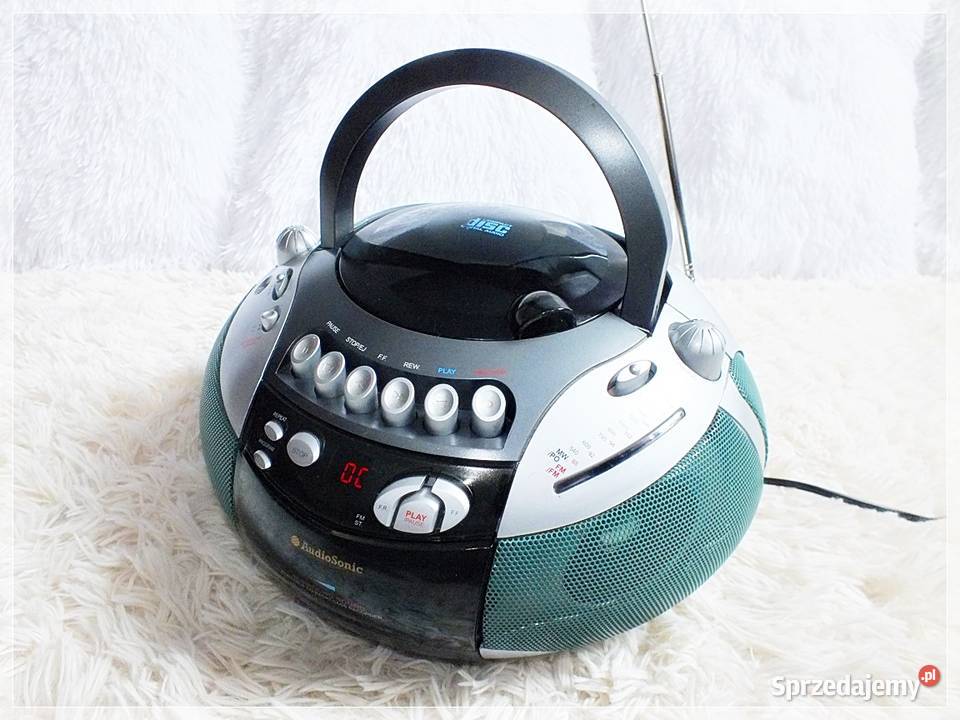 Radioodtwarzacz AudioSonic CD429 na kasety Odtwarzacze CD i MD lubuskie Żary