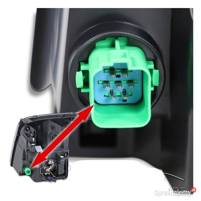 Reflektor przedni Prawy Lampa przód Pasażera Lampy przednie Rawa Mazowiecka