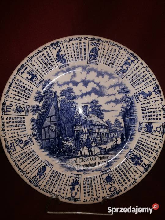 talerz z kalendarzem sprzedam