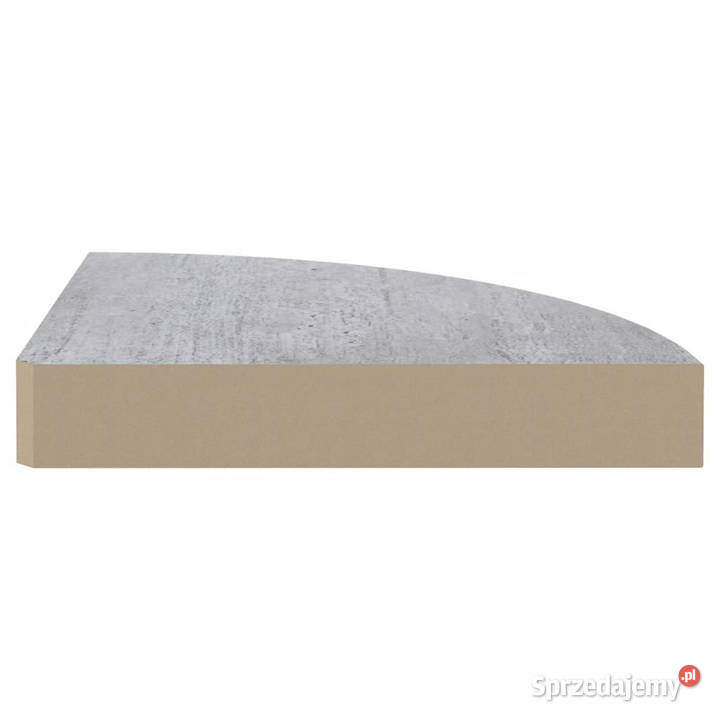 Narożne półki ścienne 2 szarość betonu 35x35x38 sprzedam