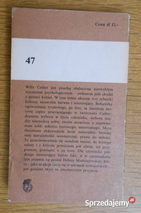 Willa Cather Mój śmiertelny wróg