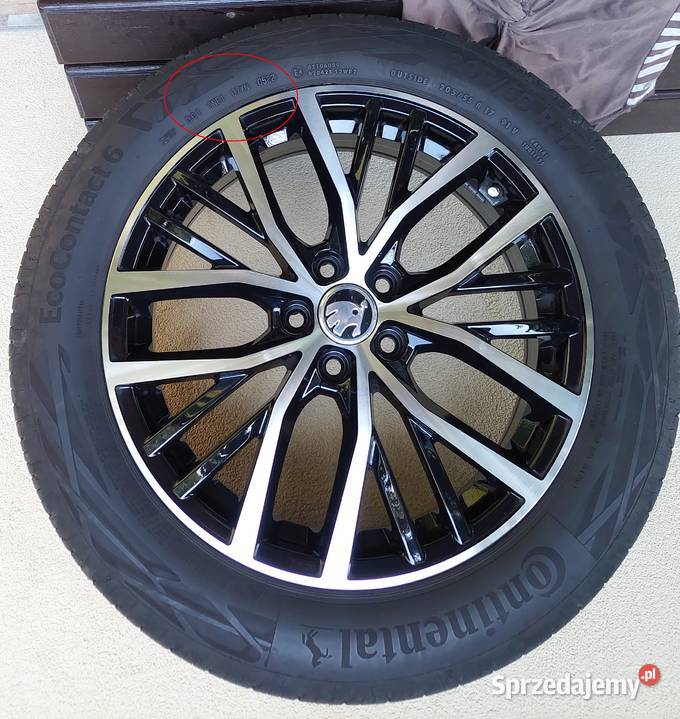 Alufelgi Skoda Kamiq z letnimi oponami Warszawa