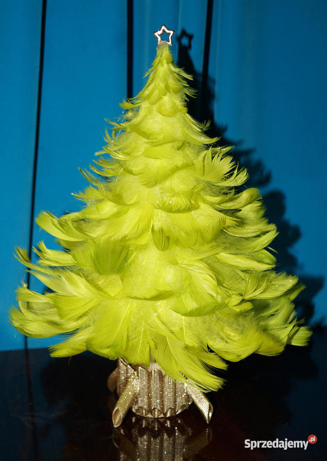 Choinka z piór wielokolorowy