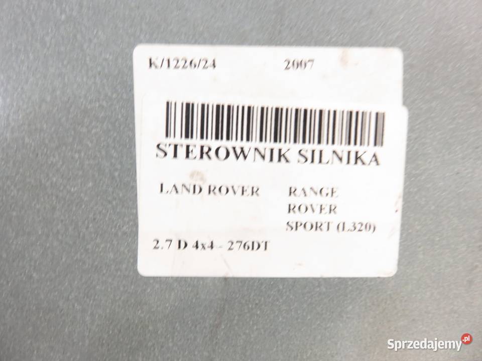 STEROWNIK LAND ROVER RANGE ROVER SPORT 27 TDV6