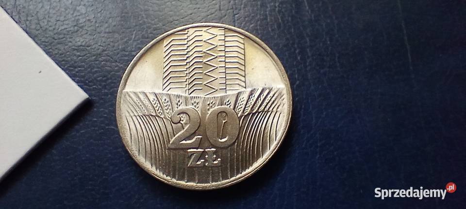 Stare monety 20 złotych 1973 Kłosy mennicza PRL Numizmatyka Lesko
