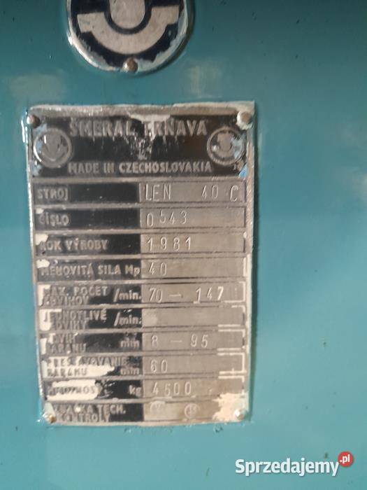 Prasa mimośrodowa SMERAL LEN 40C 3800000 Netto kujawsko-pomorskie